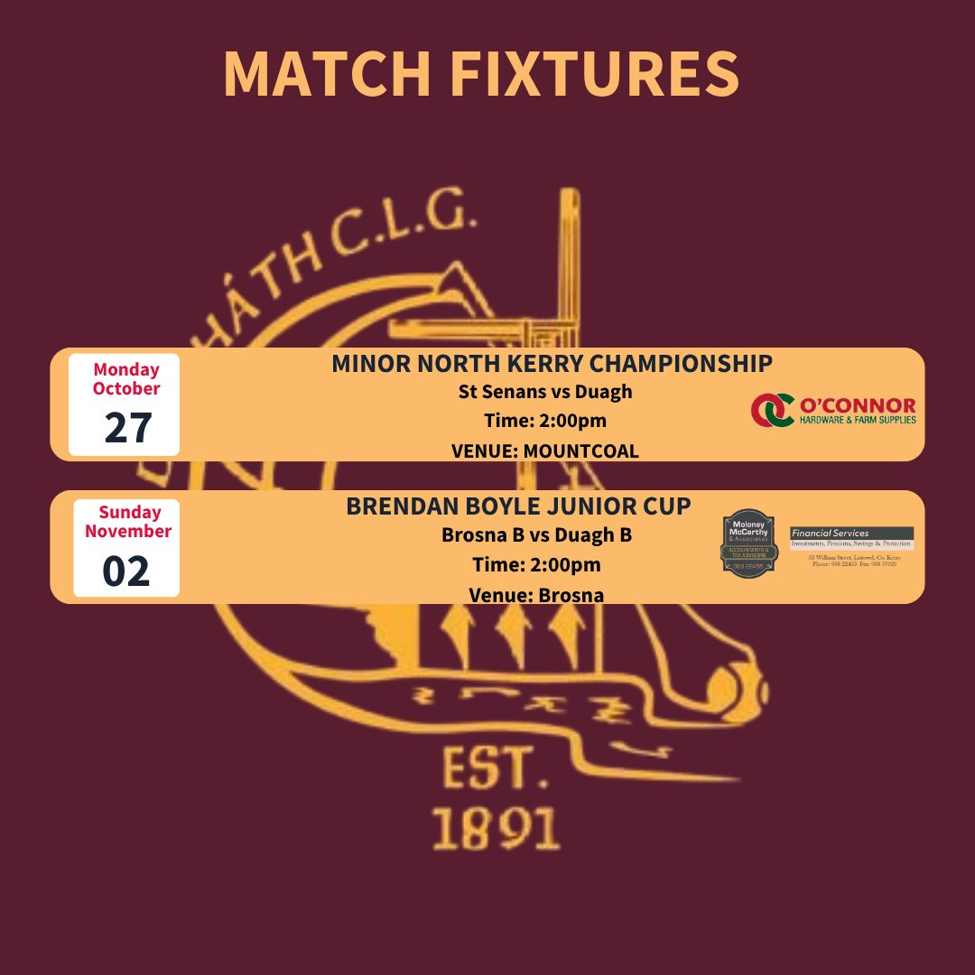 Duagh GAA (@duaghgaa1) on Twitter photo 