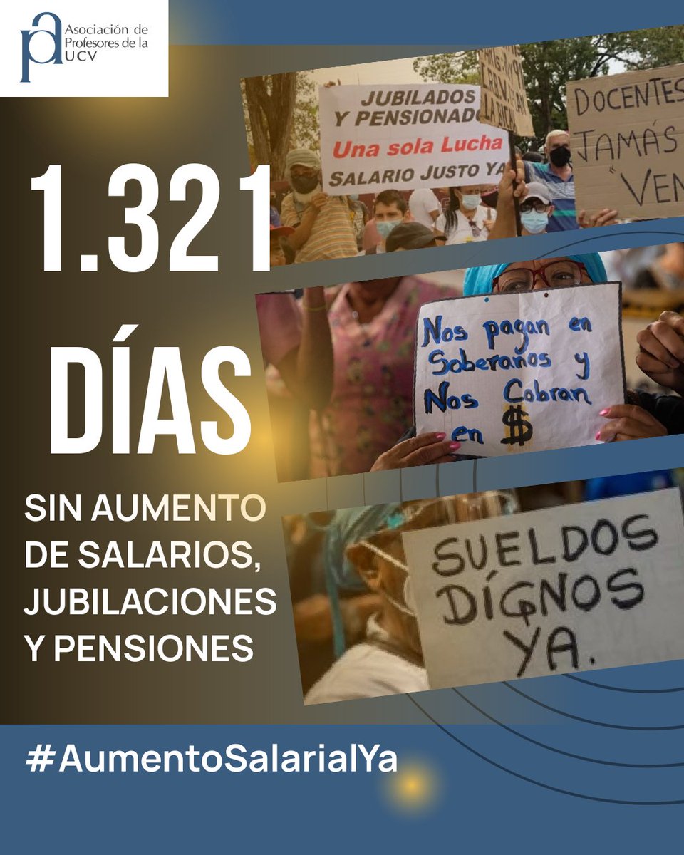 #UCV #Profesores #Venezuela #SalariosDignosYa #BonoNoEsSalario #NavidadConSalario