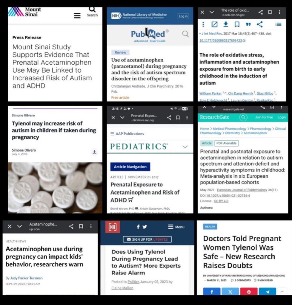 C_3C_3's tweet image. Well well well…
But President Trump and RFK Jr crazy?
Trust the science on Tylenol.👇👇👇