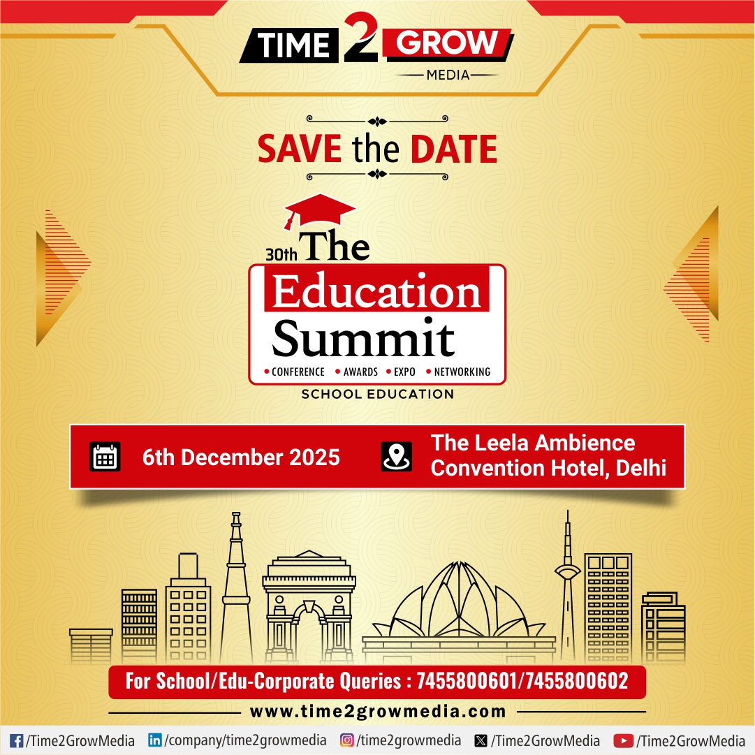The wait is finally over! We’re thrilled to announce the 𝗗𝗔𝗧𝗘 &amp; 𝗩𝗘𝗡𝗨𝗘 for the milestone 30th edition of '#TheEducationSummit', to be held in #NewDelhi.

🗓 Date - 6th December 2025

📍 Venue - The Leela Ambience Convention Hotel, Delhi

#Time2GrowMedia #TESNewDelhi