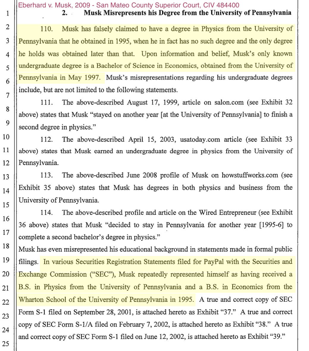 Mandate (@mandate2049) on Twitter photo No, Elon Musk does not have a bachelor’s degree in physic. 
Actually he does not have any technical and scientific background or qualifications. 
He is a conman of the purest grade. No, Elon Musk does not have a bachelor’s degree in physic. 
Actually he does not have any technical and scientific background or qualifications. 
He is a conman of the purest grade.