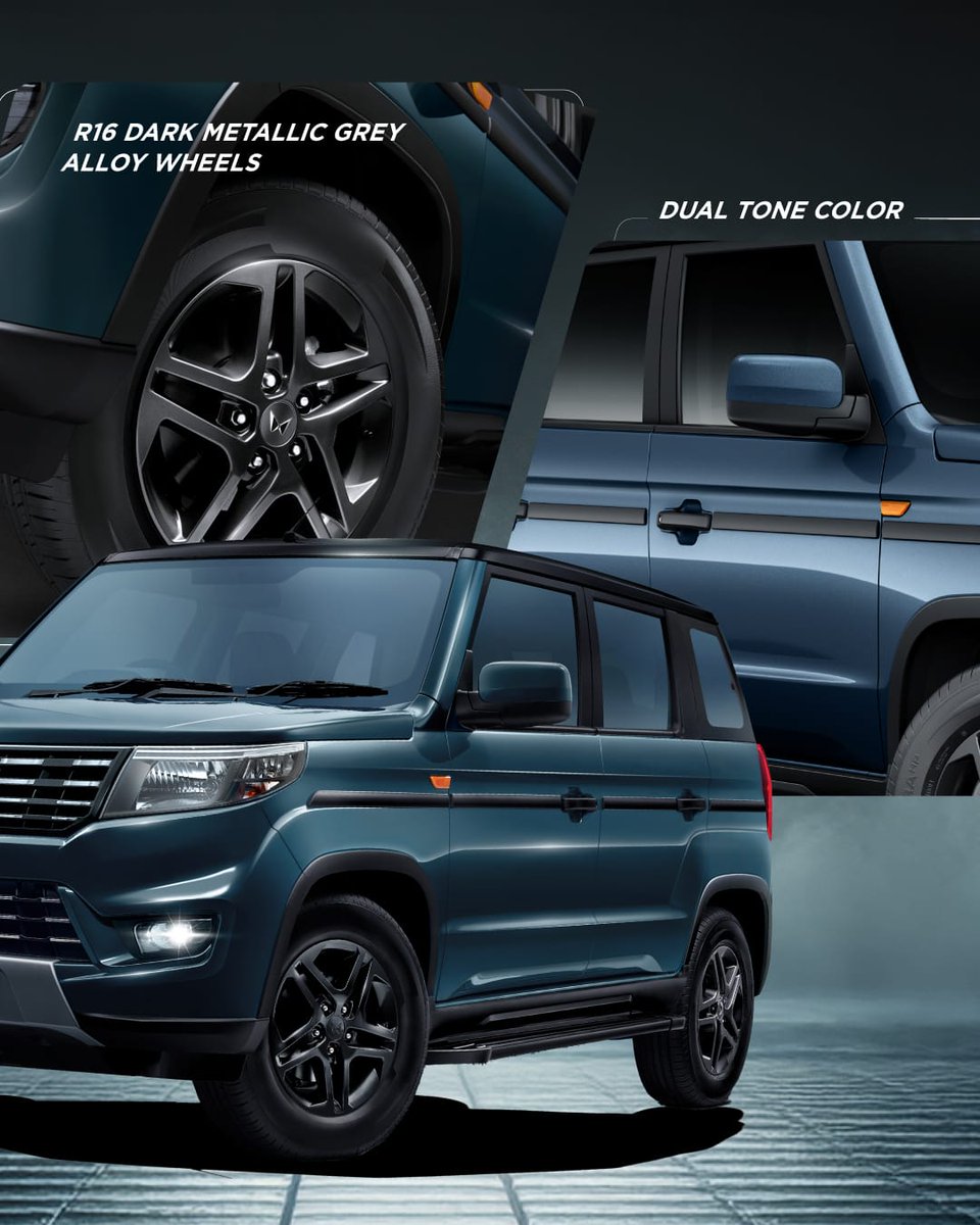 MahindraBolero's tweet photo. When the Boss rolls in, even style takes notes.
Dual tone. Dark alloys. Sleek Grille. Pure dominance.
Meet the new Bolero Neo at your nearest Mahindra dealership.

#TheBoss #NewBoleroNeo #BoleroBoss https://t.co/g6h4qt1zlm