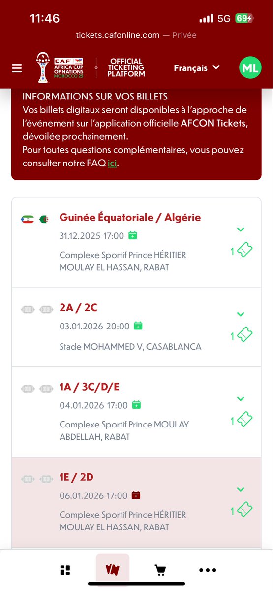 Maydon01's tweet photo. Qui pour échanger une des ces places contre une place pour un match de phase de groupe du Maroc? Par exemple Maroc vs Comores #Maroc #CAN #CAN2025 https://t.co/hz2zCPuQgH