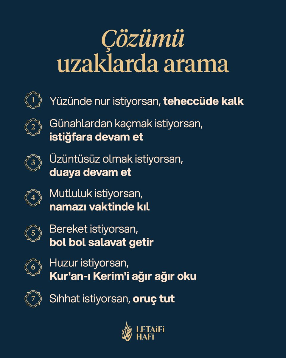 Çözümü uzaklarda arama 🌹