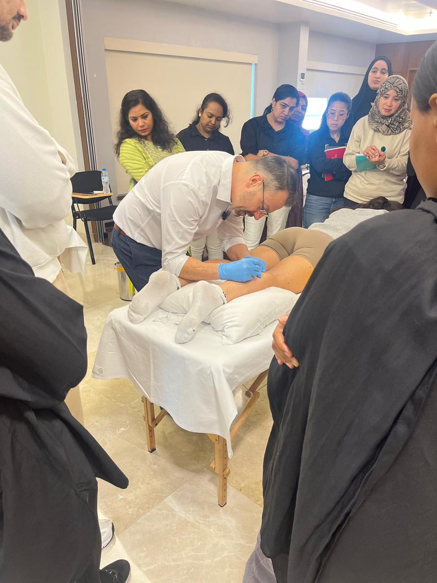 LearnovateHC's tweet image. Knowledge in action 💪
Thank you, Jonathan Hobbs &amp;amp; our passionate learners for making the Dry Needling Foundation Course an inspiring success.
Empowering healthcare excellence, one skill at a time. 🌍

#learn #healthcare #Training #UAE #MedicalEducation