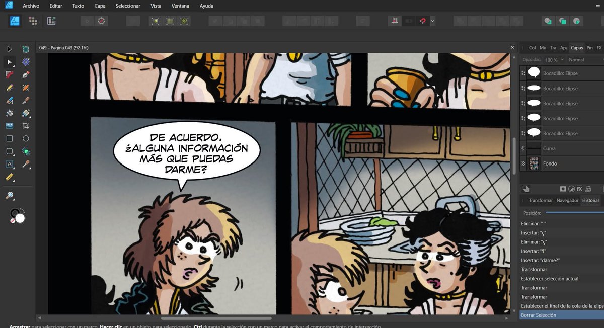 Rotulando las páginas de "Laura Storm" para tenerlo todo listo para el futuro crowdfunding que será para principios del próximo año si nada se tuerce.
Y sí, algunas páginas del cómic tendrán borde negro. 😉

#comics #comicpage #wip #laurastorm #comicartist