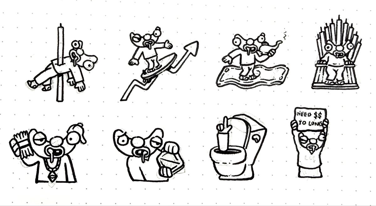 yonfrula's tweet image. sketching out a few more gdupis for @rainbowdotme shareable PnL cards — what do you think?