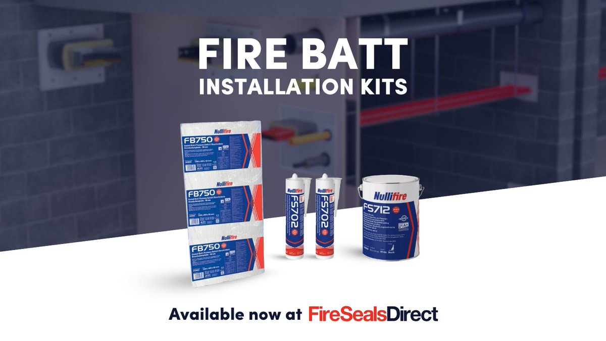 FireSealsDirect's tweet image. Our Fire Batt Installation Kits provide everything you need for a smooth, compliant installation.
✅ Easy to order all components together
✅ Straightforward installation with everything included
✅ Cost savings when purchased as a kit
Shop kits: firesealsdirect.co.uk/fire-batts/?fi…