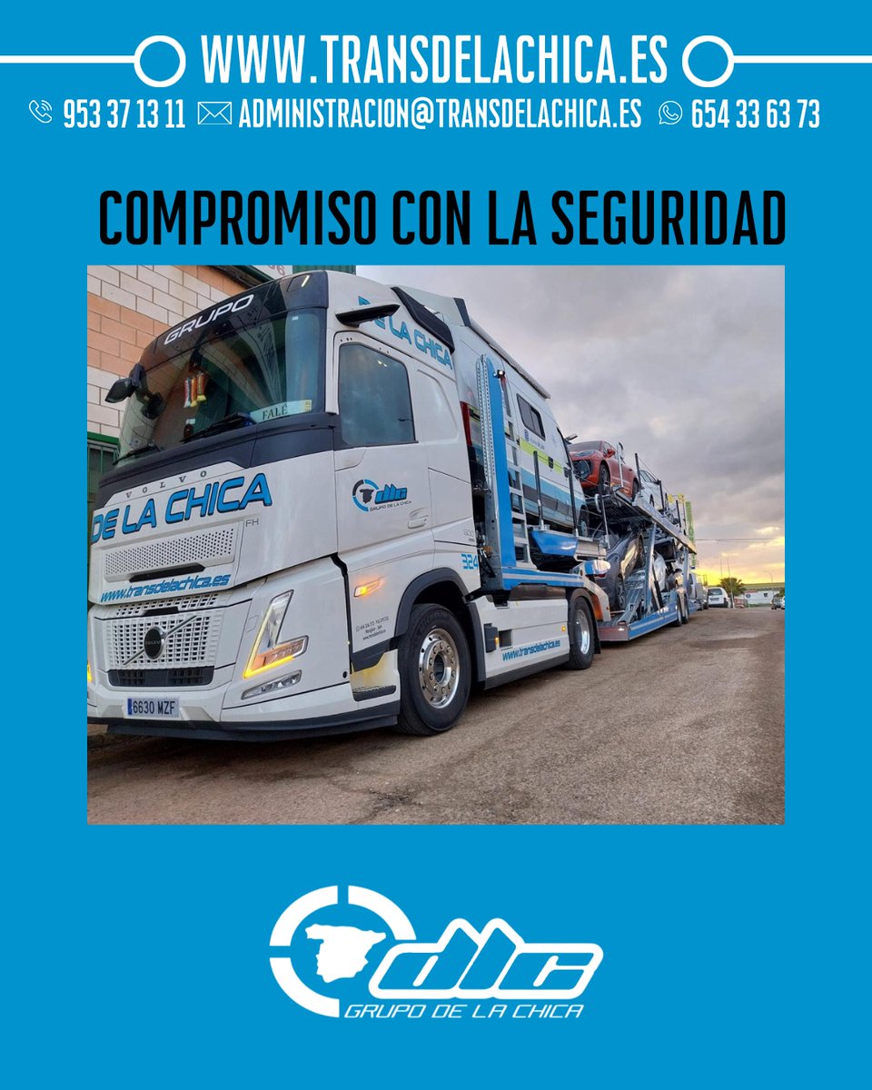Cuidamos tu vehículo en cada kilómetro: protocolos de sujeción, revisiones previas y seguros adaptados.

#GrupoDeLaChica #TransporteSeguro