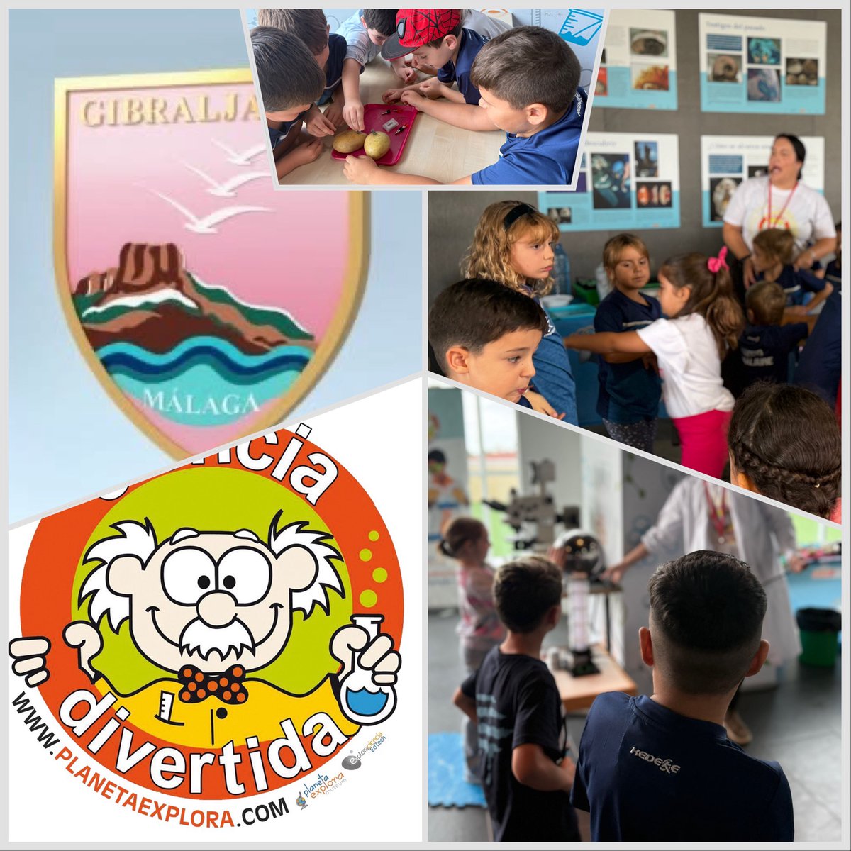 Semana con 🌧️ de lunes , bienvenida, y ya está. En Planeta Explora - Ciencia Divertida Málaga los segundos de Colegio Gibraljaire Málaga haciendo steam, unos grupos para despertar la semana con energía!!! Muy divertidos y disfrutones y encima encantados de