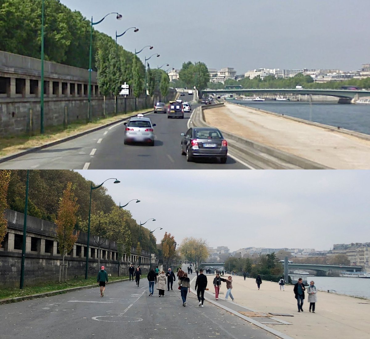 Emmanuel (@emmanuelspv) on Twitter photo Avant / Après la piétonnisation rive gauche dans le 7ème arrondissement de R. Dati. Opposante de longue date à cette réalisation, elle a émis l'idée d'un retour des voitures. Un tel sujet est présenté par Renaissance, qui soutiendra P.Y. Bournazel, comme une raison de désaccord. Avant / Après la piétonnisation rive gauche dans le 7ème arrondissement de R. Dati. Opposante de longue date à cette réalisation, elle a émis l'idée d'un retour des voitures. Un tel sujet est présenté par Renaissance, qui soutiendra P.Y. Bournazel, comme une raison de désaccord.