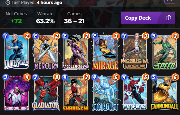 I tried playing the game with an auto-built deck using Stardust. It's actually really good (not a new deck)