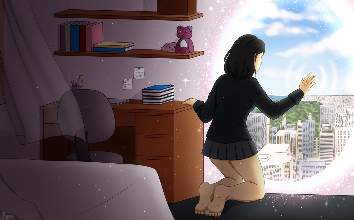 LawrenceBugman's tweet image. Rika stands before yet another portal to the Alternate World. She&apos;s ready to defend this city that appears before her from any threat.
🎨 by @PrimaPolaris 

#gianttiny #sizetwittter  #Gts #giantess #巨大娘