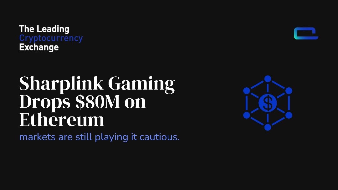 thebithat's tweet image. ⚡️ Sharplink Gaming Stacks $80M in Ethereum 💎🎮
👀 Big move after weeks of silence — betting big on ETH’s future.
🚀 Could this spark a new wave of corporate crypto adoption?
#Ethereum #CryptoNews #SharplinkGaming #DeFi #CryptoAdoption