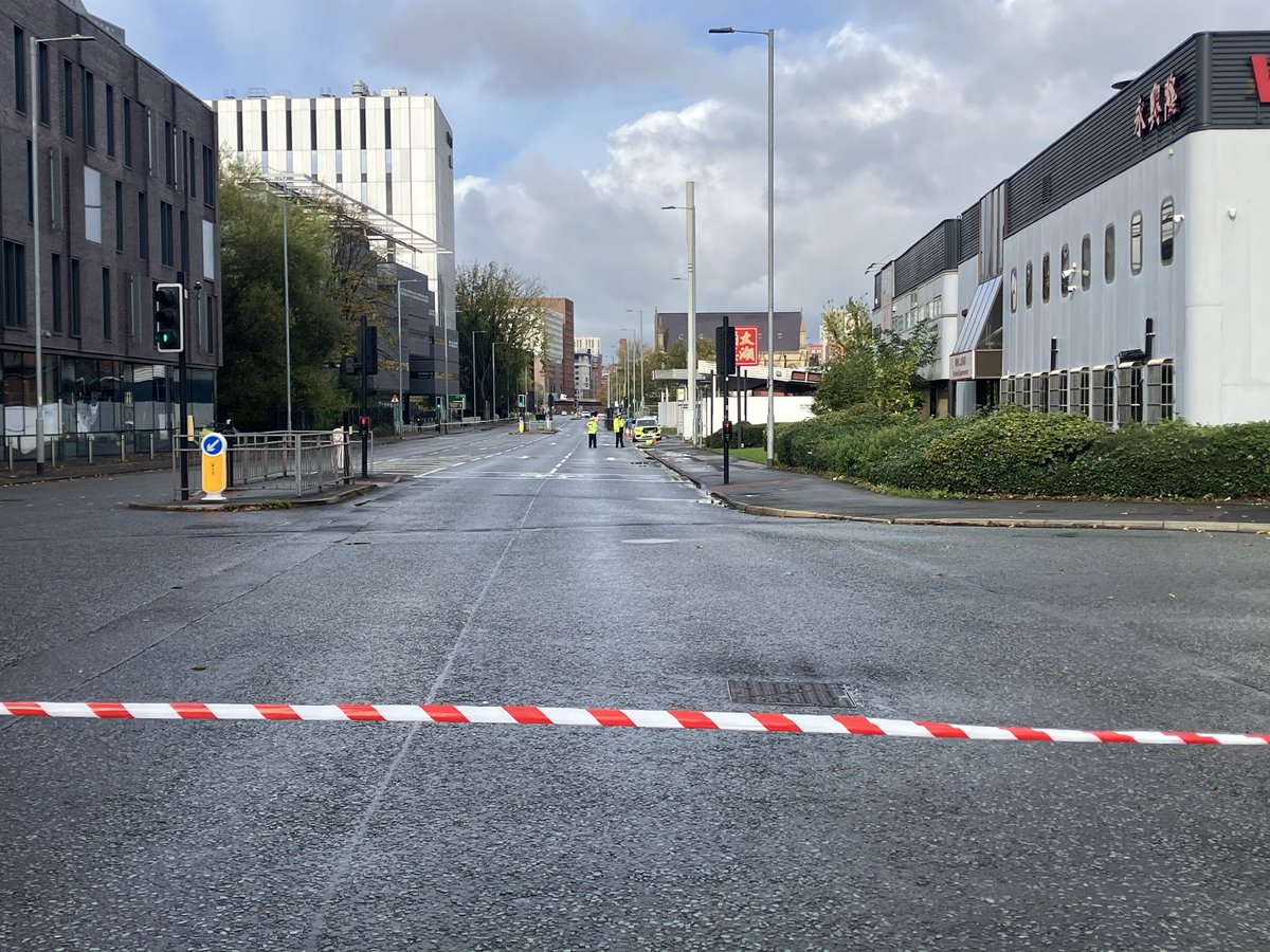 The van how now been taken away from the scene. The cordon remains in place and the road closed at this stage however
