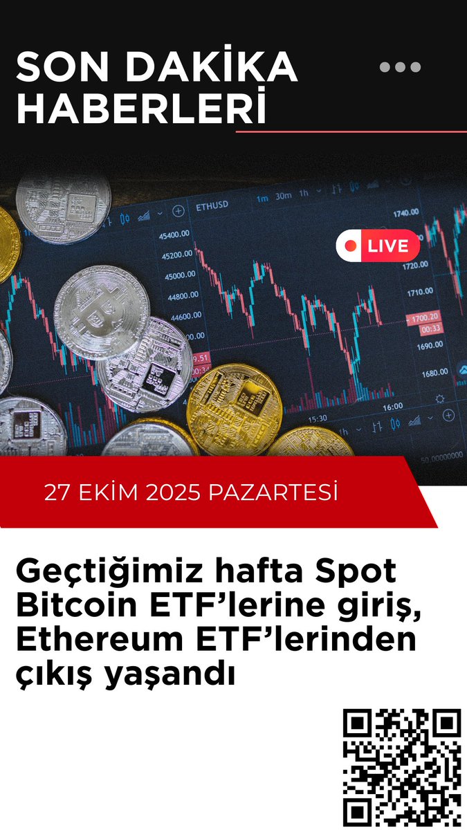 Geçtiğimiz hafta Spot $Bitcoin ETF’lerine giriş, $Ethereum ETF’lerinden çıkış yaşandı

#kripto #kriptopara #CryptoMarket