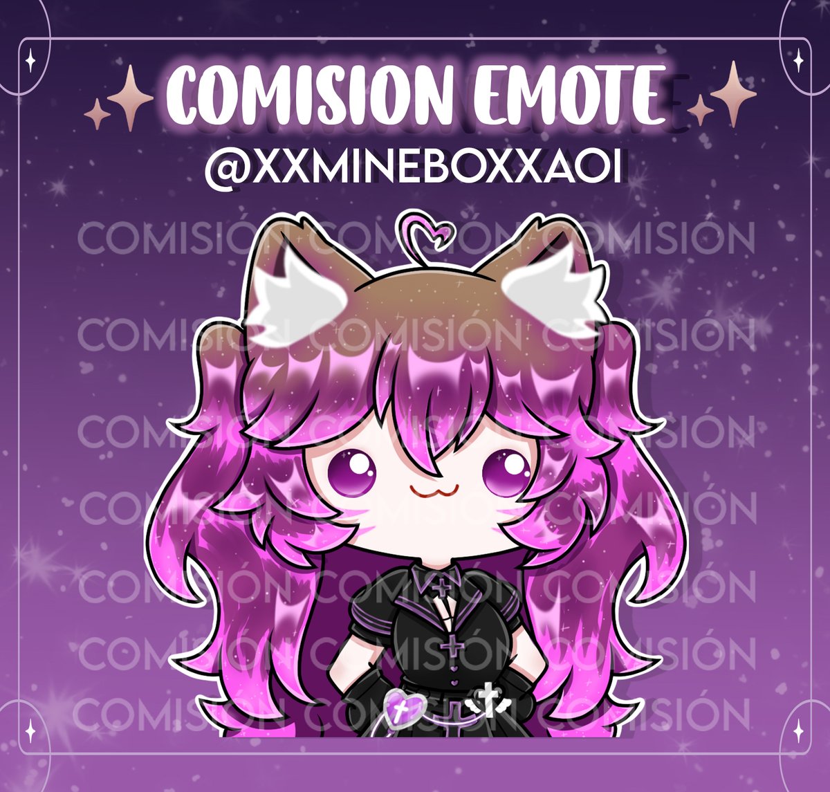 ✨💜Comisión de emote para <a href="/XxmineboxXAoi/">XxmineboxXAoi</a> 💜✨

#artdigital #comissionart #Vtuber #twitchemotes #TwitchStreamers #DigitalArtist