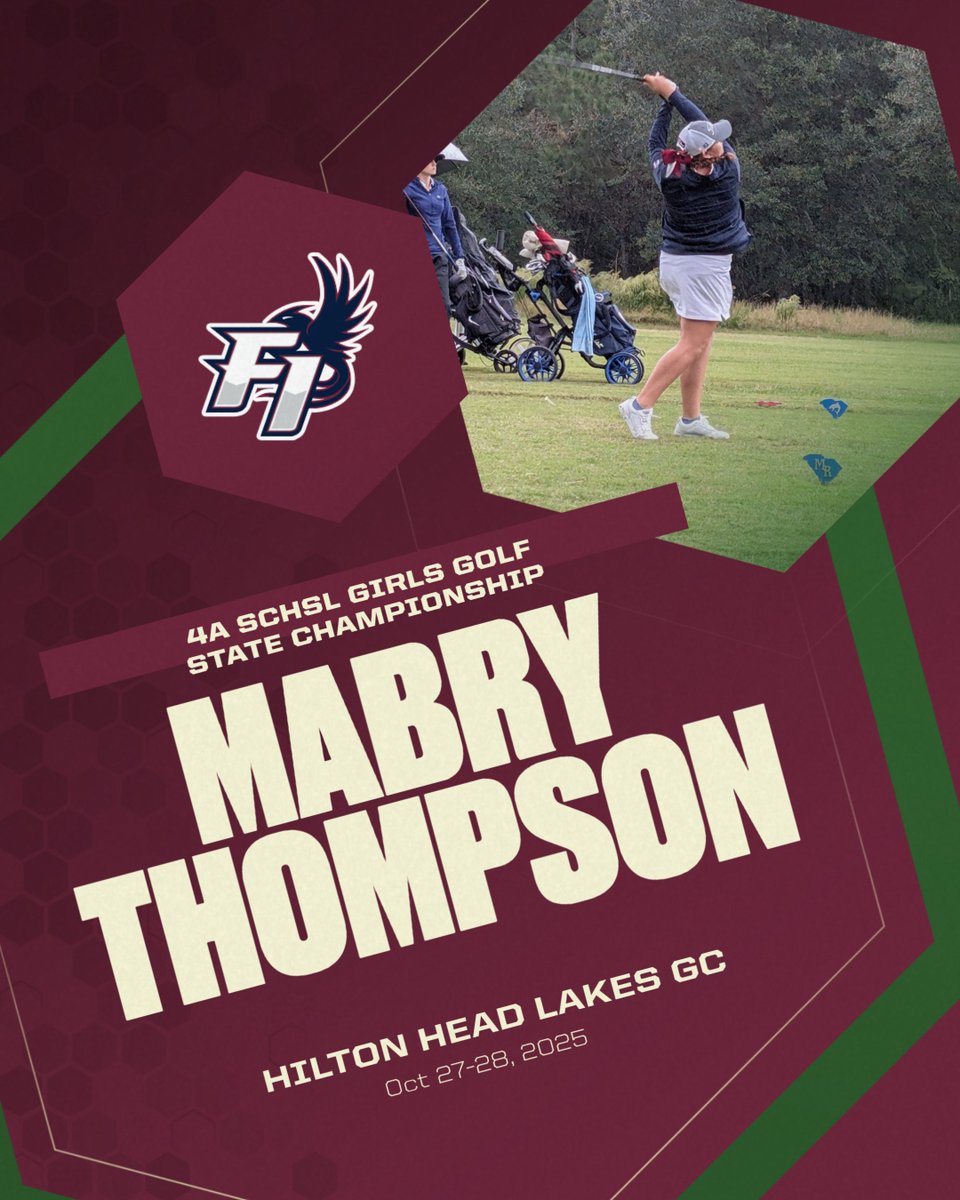 Good Luck Mabry Thompson &amp; Girls Golf Team <a href="/SCHSL/">SCHSL</a> 4A State Championships today &amp; tomorrow #R1SEUP @innvsion_fihs <a href="/FuryBoosters/">Fury_Boosters</a>