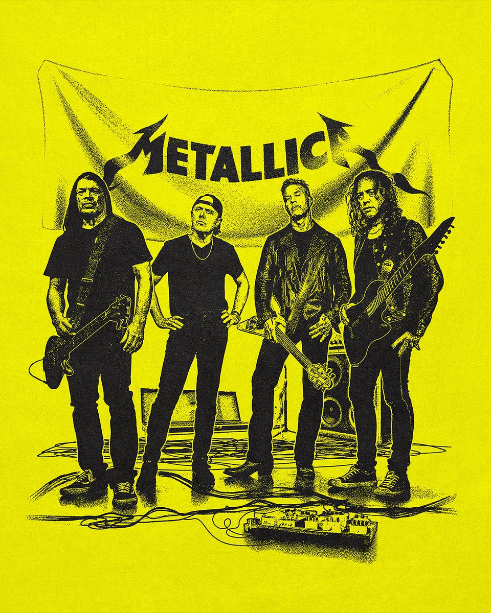 samthomasdesign's tweet image. m72 merch concept for metallica…lmk if i warped the logo onto the banner well ⚡️