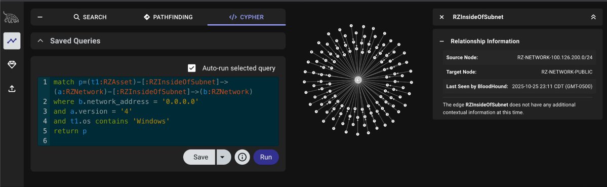 hdmoore's tweet image. Just like chocolate and peanut butter, runZero and BloodHound are an amazing combination. Today we are introducing runZeroHound - an open source toolkit for bringing runZero Asset Inventory data into BloodHound attack graphs: runzero.com/blog/introduci…