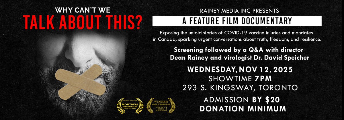 RaineyMedia's tweet photo. Join Us Nov. 12 in Toronto! @DJSpeicher https://t.co/H7FFCkqjdA