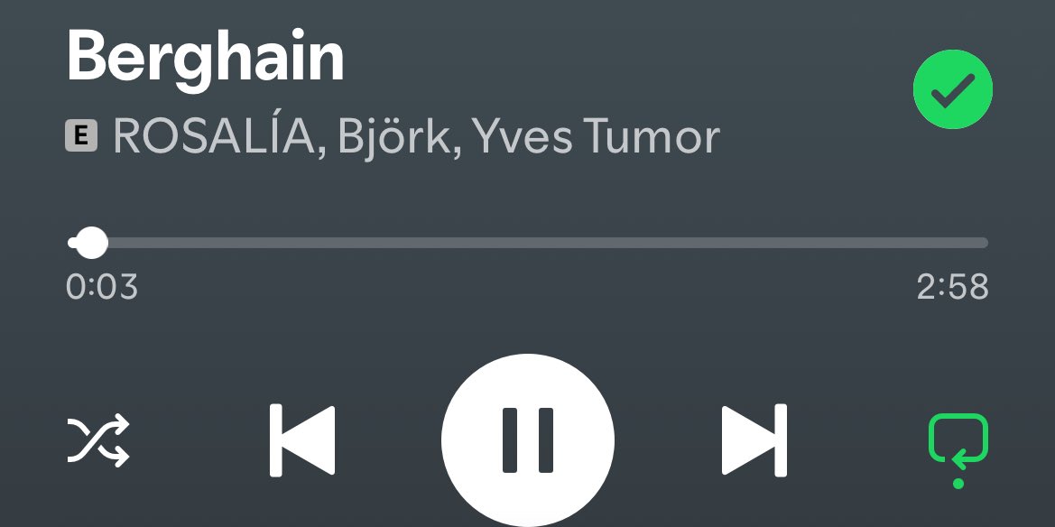 feerrxez's tweet photo. No me hace falta escucharla, A MI PLAYLIST YA

#Berghain #Rosalia https://t.co/e4s1VKciYy