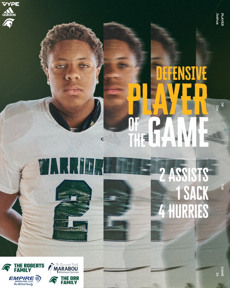 Week 9 Defensive player of the game!
Josh Cox