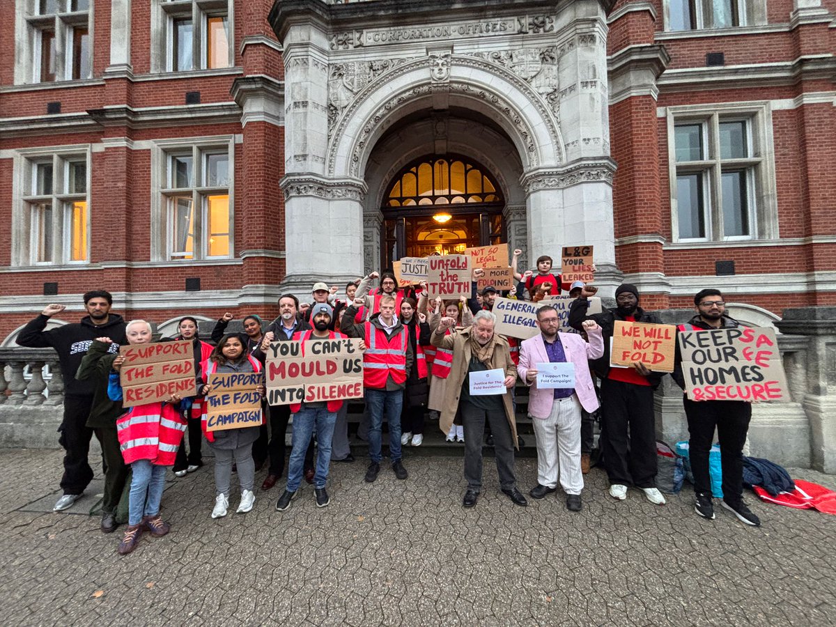 JUSTICE FOR THE FOLD!
Residents of 'The Fold' a 'build to rent' apartment building have been dealing with severe housing issues since September 2022 at the hands of their corporate landlord <a href="/landg_uk/">Legal & General</a> (Continued Below)