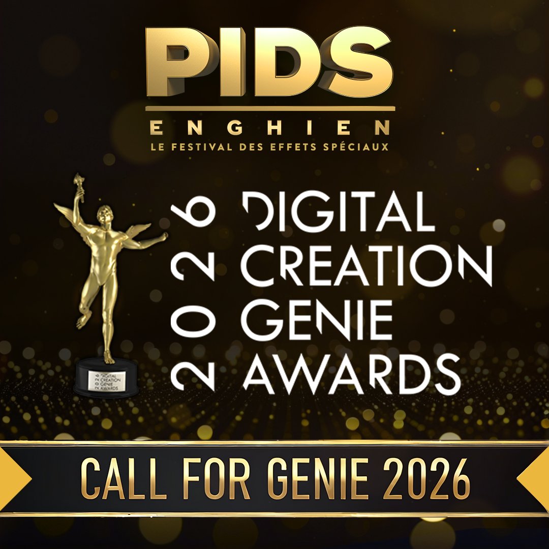 PIDSConference's tweet image. 🏆 CALL FOR GENIE 🏆

Vous avez jusqu’au 𝟱 𝐝𝗲́𝐜𝐞𝐦𝐛𝐫𝐞 𝟐𝟎𝟐𝟱 pour déposer vos projets

👉awards.pids-enghien.fr

#VFX #CGI #visualeffects #genieawards #pids2026