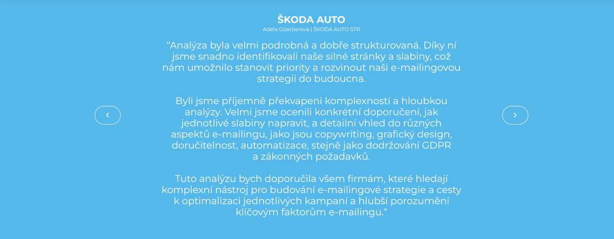 Vánoční sezóna se blíží. Je váš e-mail marketing připravený? 👉 doručitelností, zobrazení, přístupnost, opt in proces, segmentace, zákon a dalších 150 kritérií v jedné analýze.

⏱  Ještě není pozdě. Připravte se a vytěžíte z hlavní sezóny maximum! 👉eu1.hubs.ly/H0p6-2p0