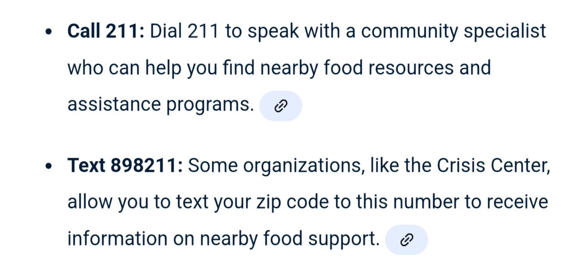 These are numbers you can text or call to help find food banks &amp; other food resources near you.