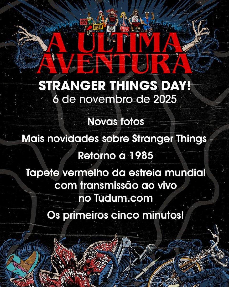 🚨 ATENÇÃO NERDS 🚨

Segue a lista dos conteúdos que teremos no nosso aguardado 6 de novembro divulgados pela Netflix.

OS PRIMEIROS MINUTOS COM NOSSO MENINO BYERS 

Via: Netflix Brasil