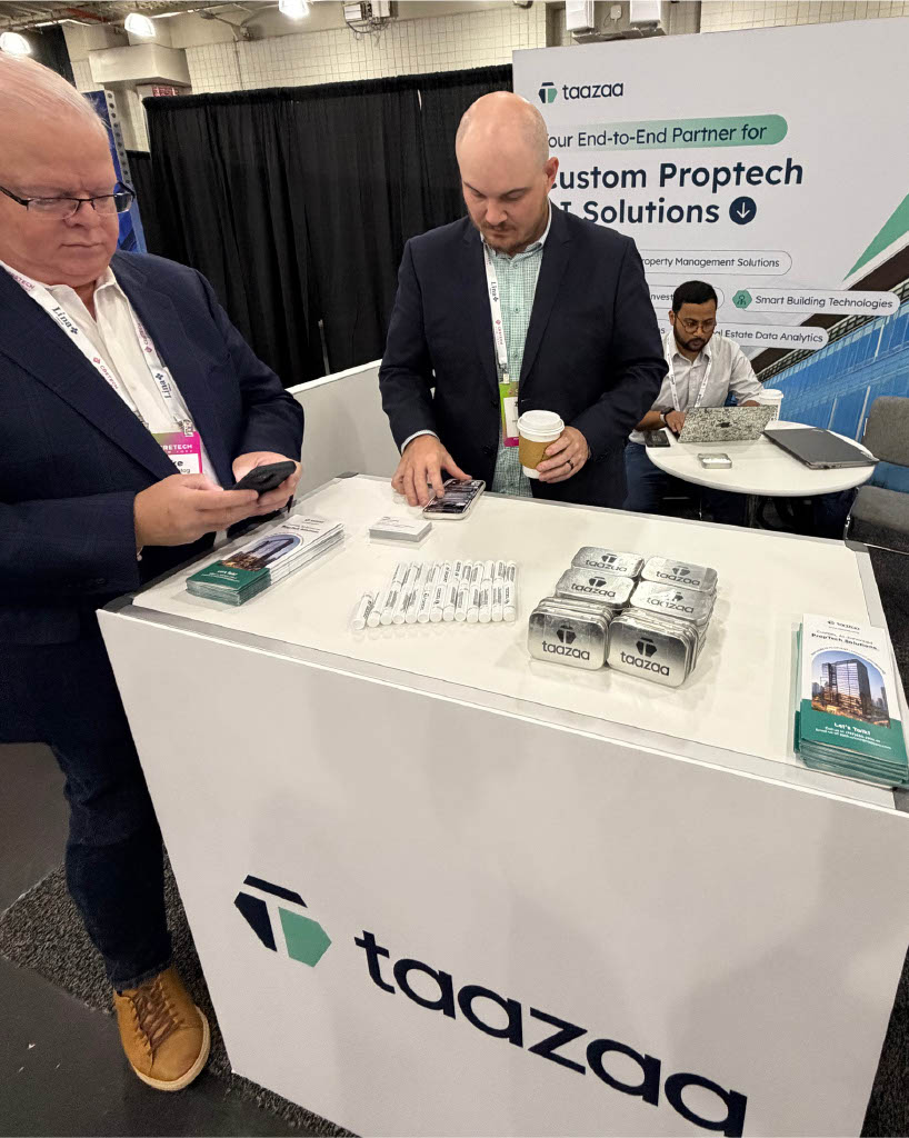 taazaainc's tweet image. That’s a wrap on CREtech 2025!
We witnessed groundbreaking innovations, inspiring conversations, and the future of PropTech in action.

A big thank you to everyone who stopped by Taazaa’s Booth 238!
#CREtech2025 #PropTech #Innovation #Taazaa