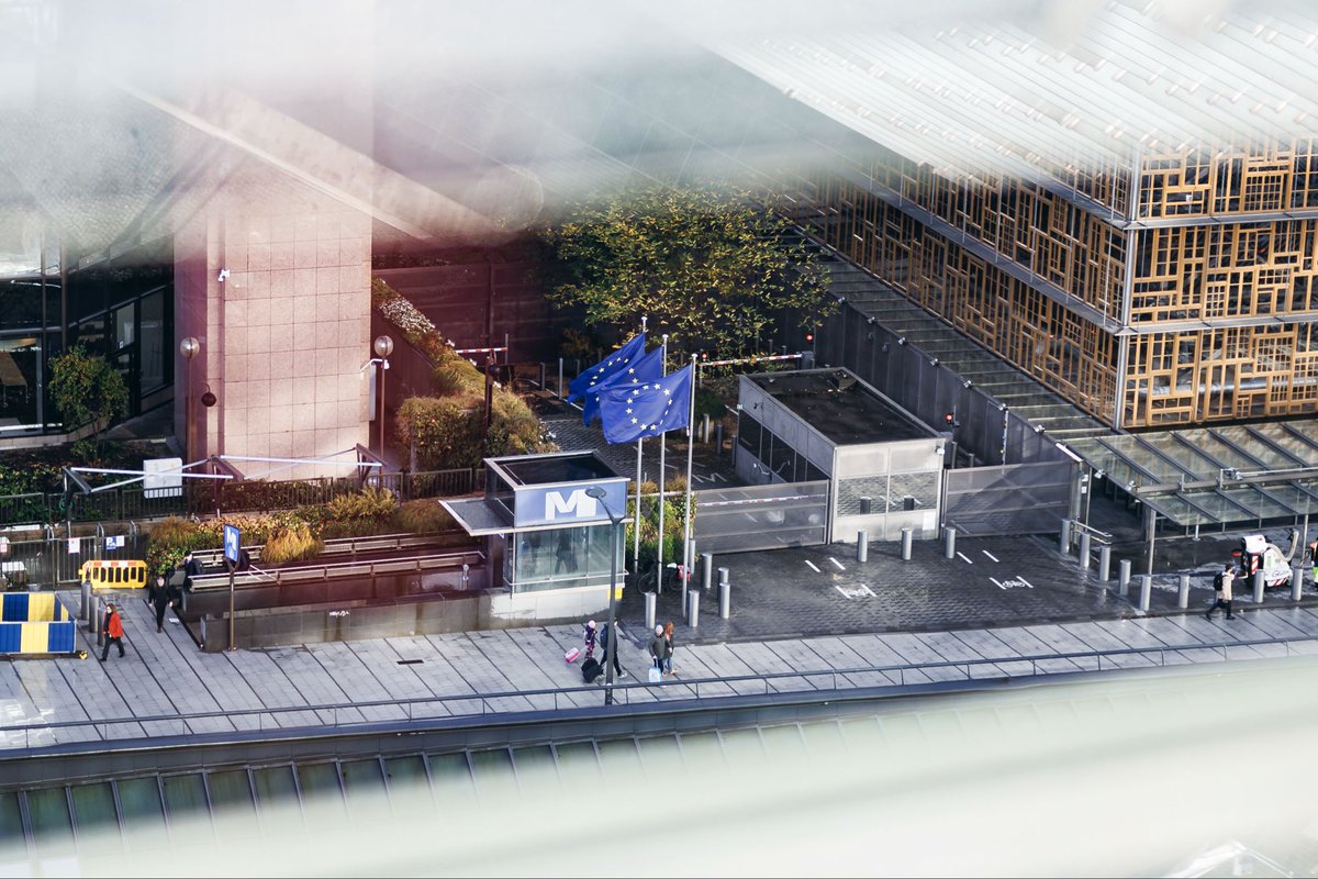 Good to be back in Brussels — for a day. 🌧️