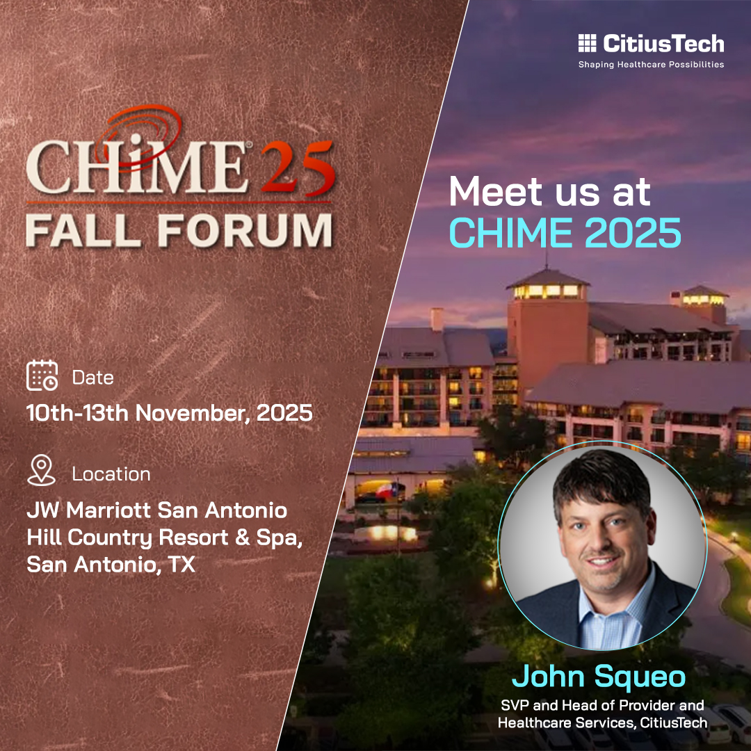 CitiusTech's tweet image. 𝐖𝐞’𝐫𝐞 𝐞𝐱𝐜𝐢𝐭𝐞𝐝 𝐭𝐨 𝐛𝐞 𝐩𝐚𝐫𝐭 𝐨𝐟 𝐭𝐡𝐞 𝐂𝐇𝐈𝐌𝐄 𝐅𝐚𝐥𝐥 𝐅𝐨𝐫𝐮𝐦, a premier gathering of healthcare IT leaders and innovators.

📍 𝐉𝐖 𝐌𝐚𝐫𝐫𝐢𝐨𝐭𝐭 𝐒𝐚𝐧 𝐀𝐧𝐭𝐨𝐧𝐢𝐨 𝐇𝐢𝐥𝐥 𝐂𝐨𝐮𝐧𝐭𝐫𝐲 𝐑𝐞𝐬𝐨𝐫𝐭 &amp;amp; 𝐒𝐩𝐚
📅 𝐍𝐨𝐯𝐞𝐦𝐛𝐞𝐫 𝟏𝟎–𝟏𝟑, 2025