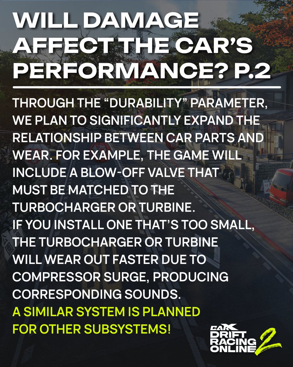 What's up, drivers! 

First, we'd like to thank you all for trying out the CarX Drift Racing Online 2 demo! ❤️

❗️You've provided us with a huge amount of feedback, comments and suggestions, and we definitely have a lot to process! 

While we continue to work on the game, we've