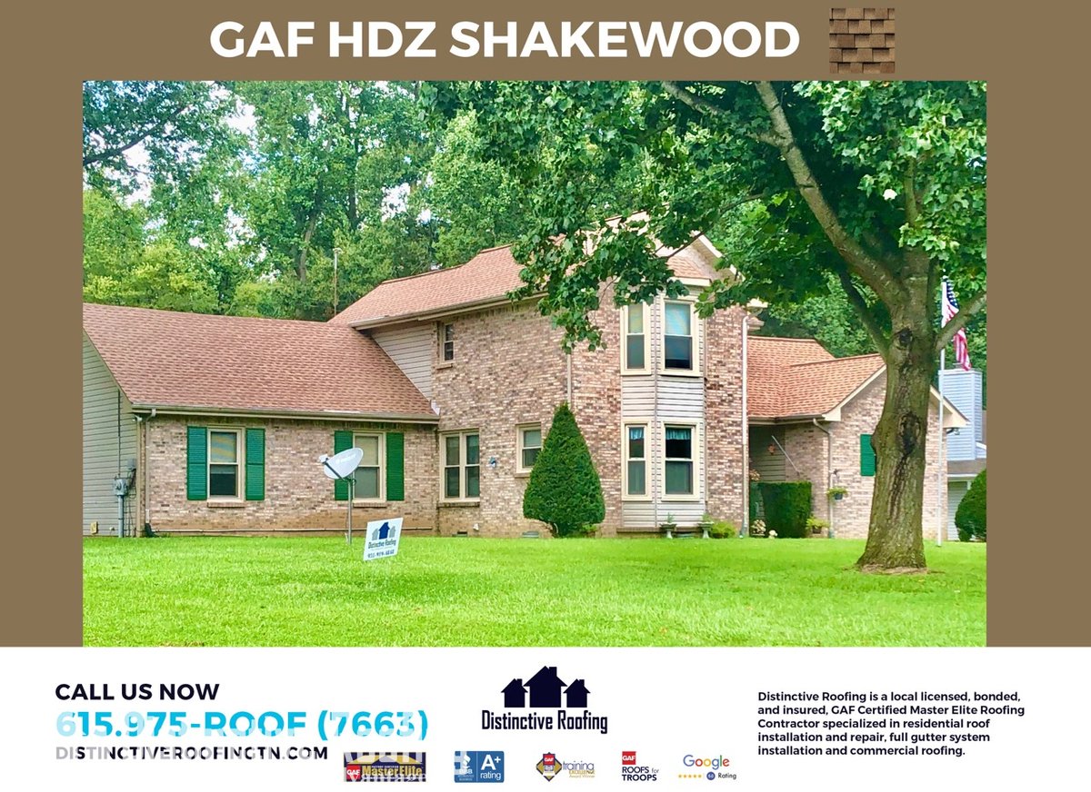 We are your #1 Roofing Choice in Middle TN.  Schedule your appointment today by calling us at 615-975-ROOF (7663) or visit us online at distinctiveroofingtn.com

#DistinctiveRoofingTN #Nashville #FranklinTN #ClarksvilleTN #SpringHillTN #MurfreesboroTN