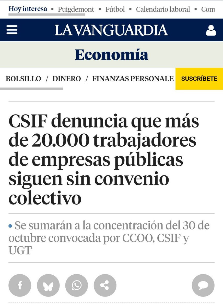 En #Espana el 30 de octubre empiezan las movilizaciones de empleados #públicos a las q se sumarán l@s trabajador@s subcontratad@s. Es probable una #HuelgaGeneral de la función pública, como está ocurriendo en otros países.  La situación crítica. El sistema ha colapsado.
HILO🧵👇🏽