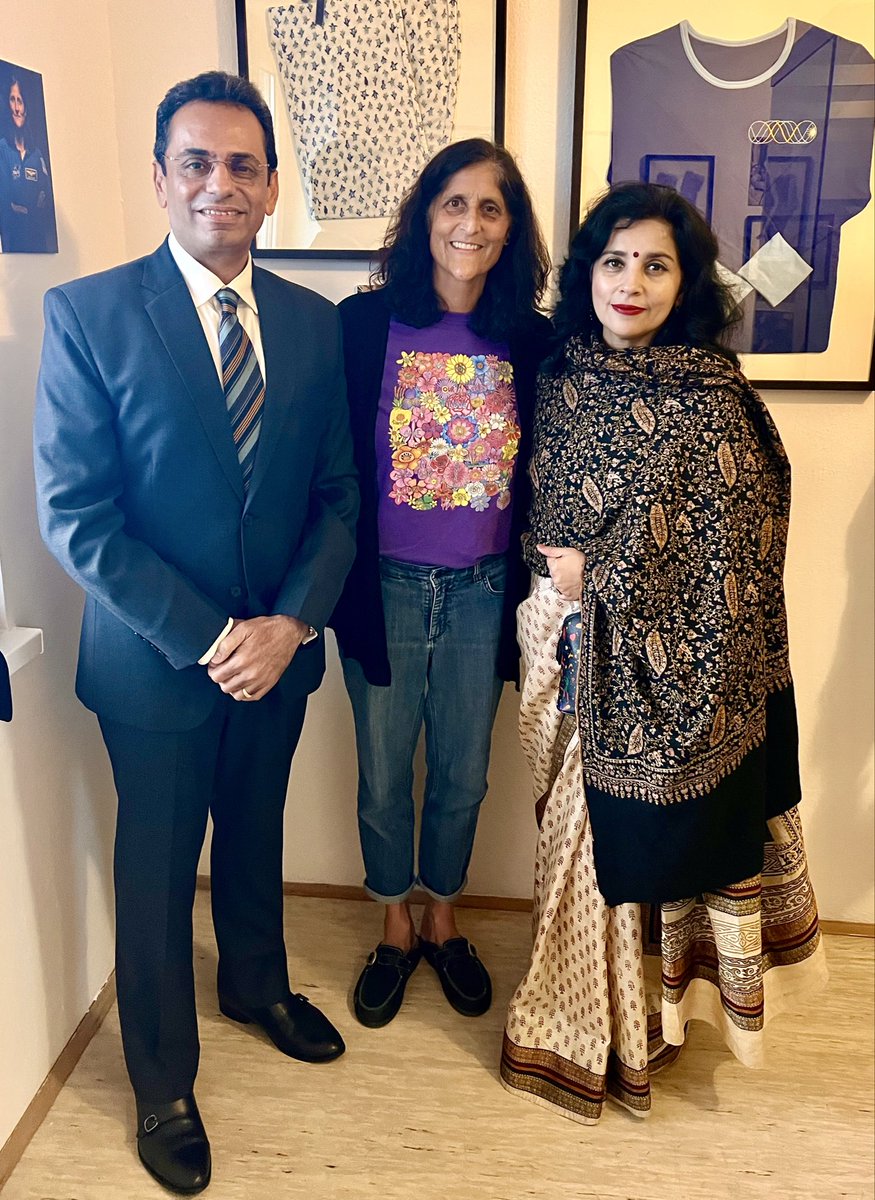 A privilege to meet <a href="/NASA/">NASA</a> astronaut Sunita Williams <a href="/Astro_Suni/">Sunita Williams</a>. 

As gracious as she is courageous, with her mixed Indian-Slovenian heritage, Sunita is a true Ambassador of 🇮🇳 - 🇸🇮 friendship and an inspiration to millions all over the world.