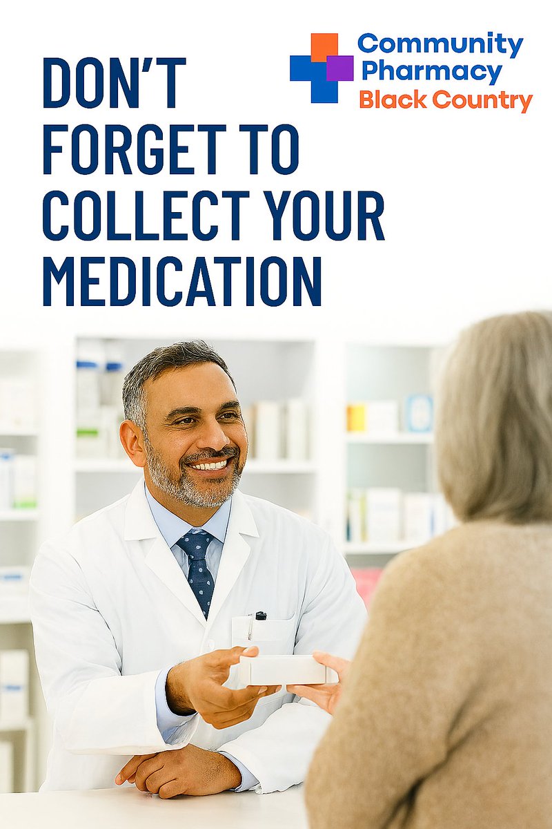 cpbc04's tweet image. ⏰ Got a text from your pharmacy? Your meds are ready! 

Please collect within 3 working days to avoid delays
✅ Keeps treatment on track 
✅ Prevents NHS waste 
✅ Supports smoother service 
📍 Your local pharmacy. Always here for you.

#SaveOurPharmacies #CaringForTheCommunity