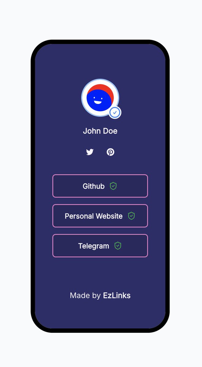 ezlinksbio's tweet photo. 🔥 new update on ezlinks

users can now verify their personal website 🌐 and even their telegram account 💬

get your verified badge today ✅ 100% free forever!

👉 https://t.co/w1OHufBzbd

#ezlinks #linkinbio #verified https://t.co/1VDbjELafY