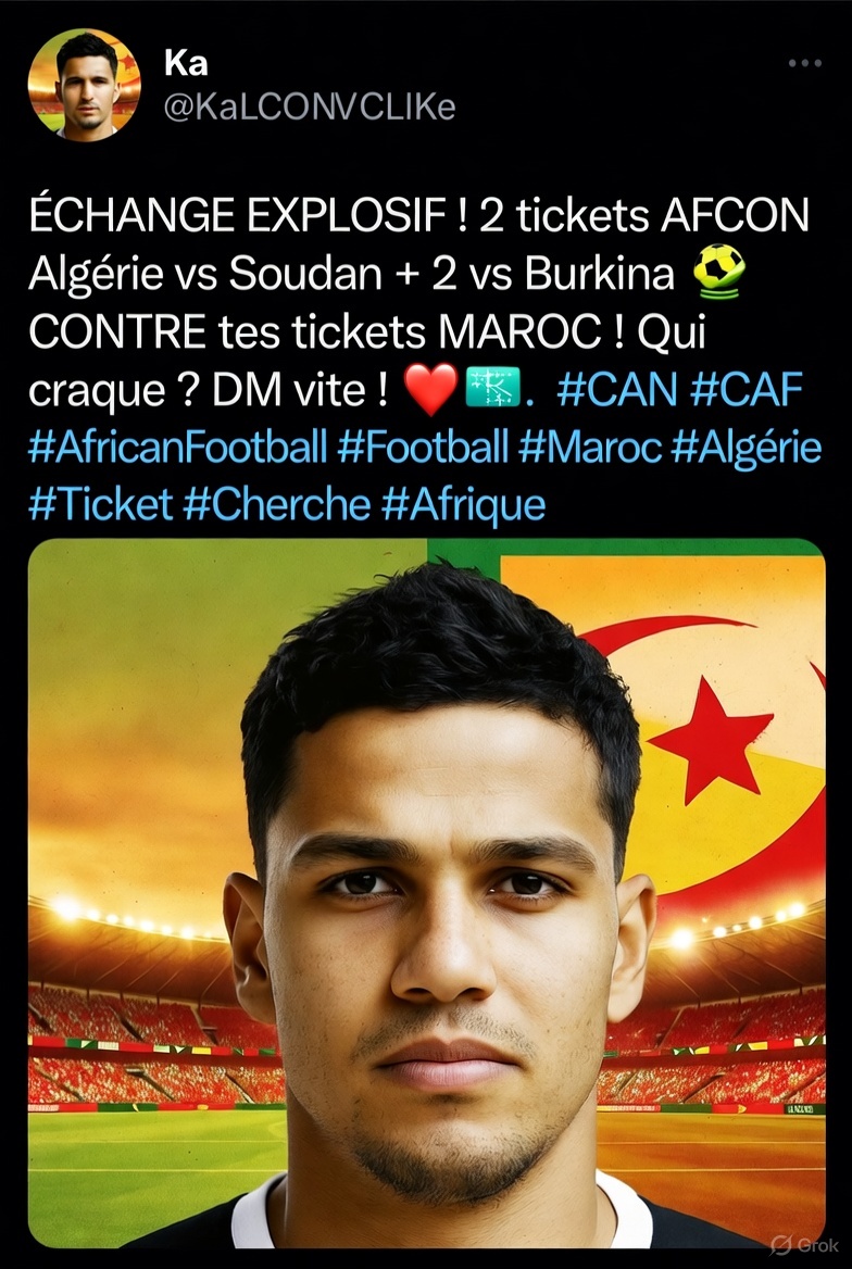 #CAN #caf #AfricanFootball #football #Maroc #Algérie #ticket #cherche #Afrique