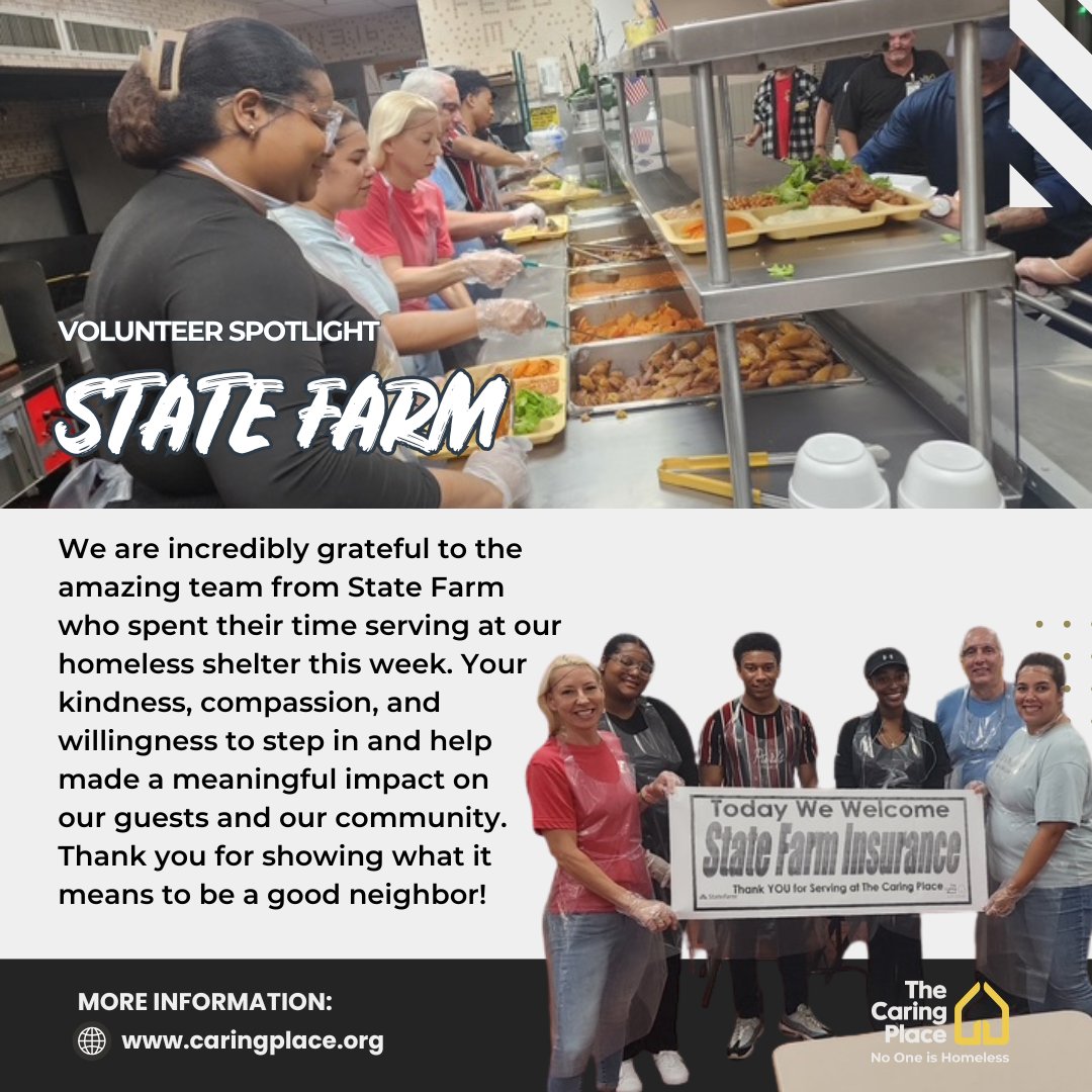 A huge thank-you to the amazing State Farm team for serving at our shelter this week! ❤️ Your compassion and teamwork made a real difference for our guests and community. Thank you for showing what it means to be a good neighbor!
#StateFarm #No1IsHomeless
