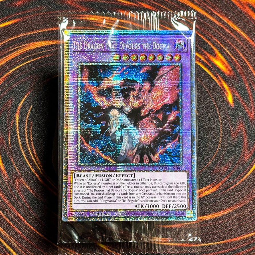 GIVEAWAY!
European "The Dragon that Devours the Dogma" Starlight rare sealed in its promo packaging!
➡️ To participate: Comment down below a screenshot of you subscribed to youtube.com/galzo &amp; share this tweet
Winner will be picked at random Oct 31st, 11AM EST