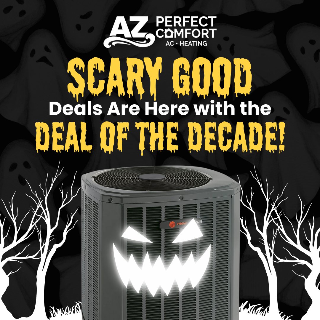 👻Upgrade to a high-efficiency HVAC system and get:

✅ 10-Year Labor &amp; Manufacturer Warranty
✅ 10-Year Maintenance Club Membership
✅ 10-Year Low-Interest Financing

🎃 Offer ends 12/31/2025!
📞 Call us today at 602-855-9210

#AZPerfectComfort
