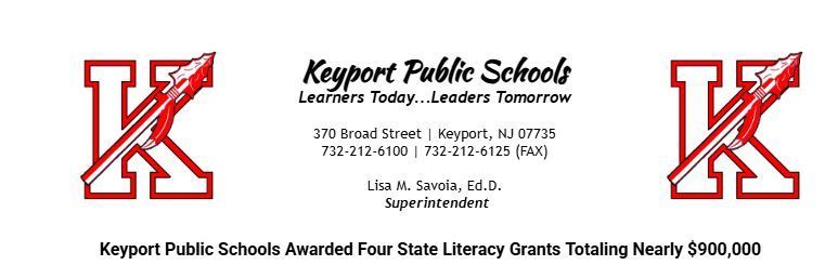 KeyportSchools's tweet photo. Keyport Public Schools Awarded Four State Literacy Grants Totaling Nearly $900,000 https://t.co/23rN6WmZ75 https://t.co/TkqFTQKrRN