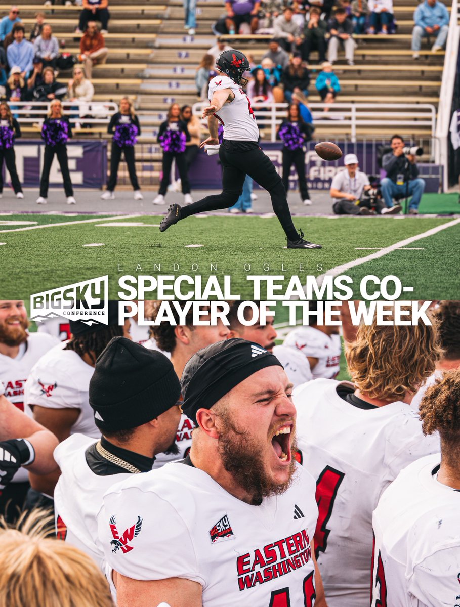 For 2️⃣nd time this season, <a href="/landon_ogles/">Landon_ogles</a> earns a Special Teams Player of the Week award!

DETAILS 📰 bit.ly/3WpGJLc

#GoEags #EKG