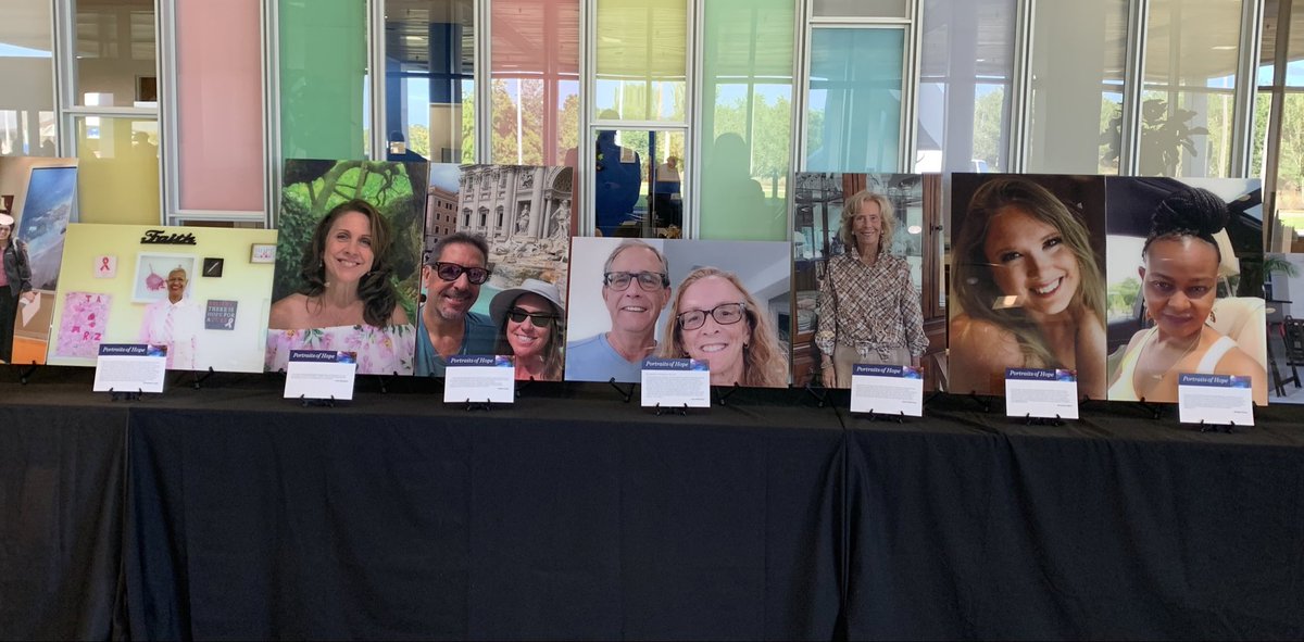 TinaMMason's tweet photo. Had a wonderful meeting with Darcelle Welker at @MoffittNews McKinley Campus, and stopped by the Portraits of Hope exhibit. A moving tribute to the strength and spirit of patients facing breast cancer. #BreastCancerAwareness #PortraitsOfHope #MoffittCancerCenter #PatientStories https://t.co/6XsJMRgPoG