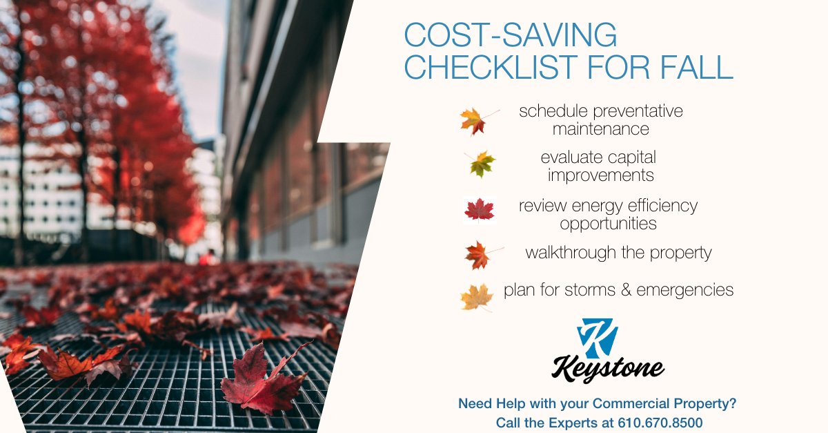 Taking the time to address key #propertymaintenance tasks, as well as budgeting &amp; safety concerns NOW will set your #commercialproperty up for success through the end of the year — and beyond.

Don't have the time or energy? That's what we're here for. 
KeystonePAM.com