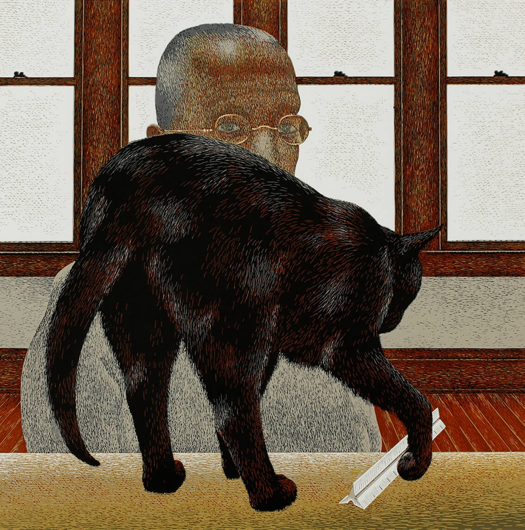 artcaninstitute's tweet photo. 🐈⬛ Today is #NationalBlackCatDay, and to mark the occasion we’re sharing two Canadian artworks, by #AlexColville (1920-2013) and #MaudLewis (1901–1970), that celebrate this iconic animal. Which one is your favourite? https://t.co/LpcBXl0FdW